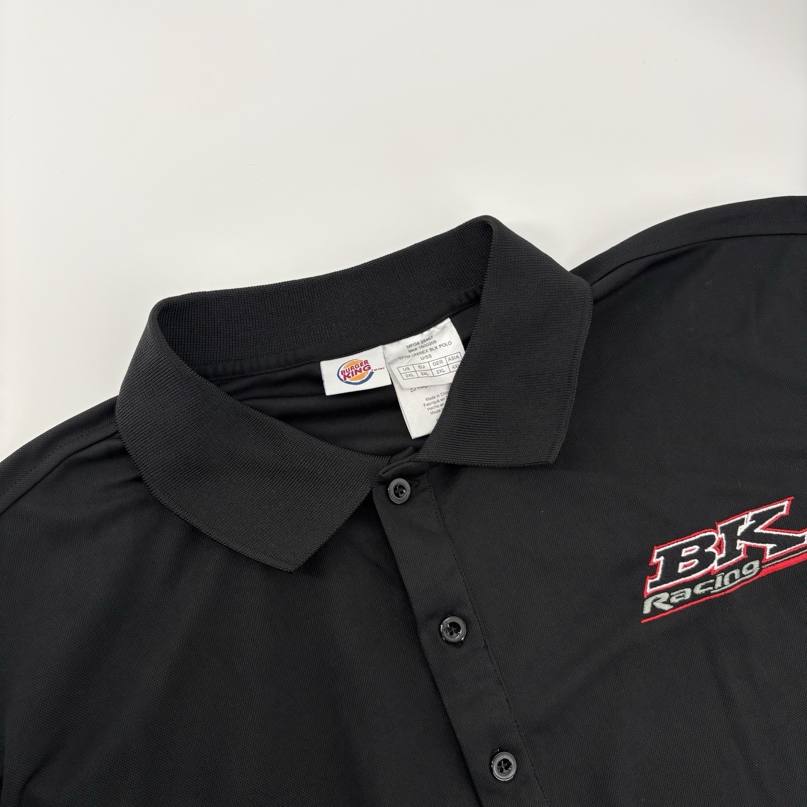 Bk Racing Burger King Front Row Motorsports Mens Team Issued Shirt Size 2xl